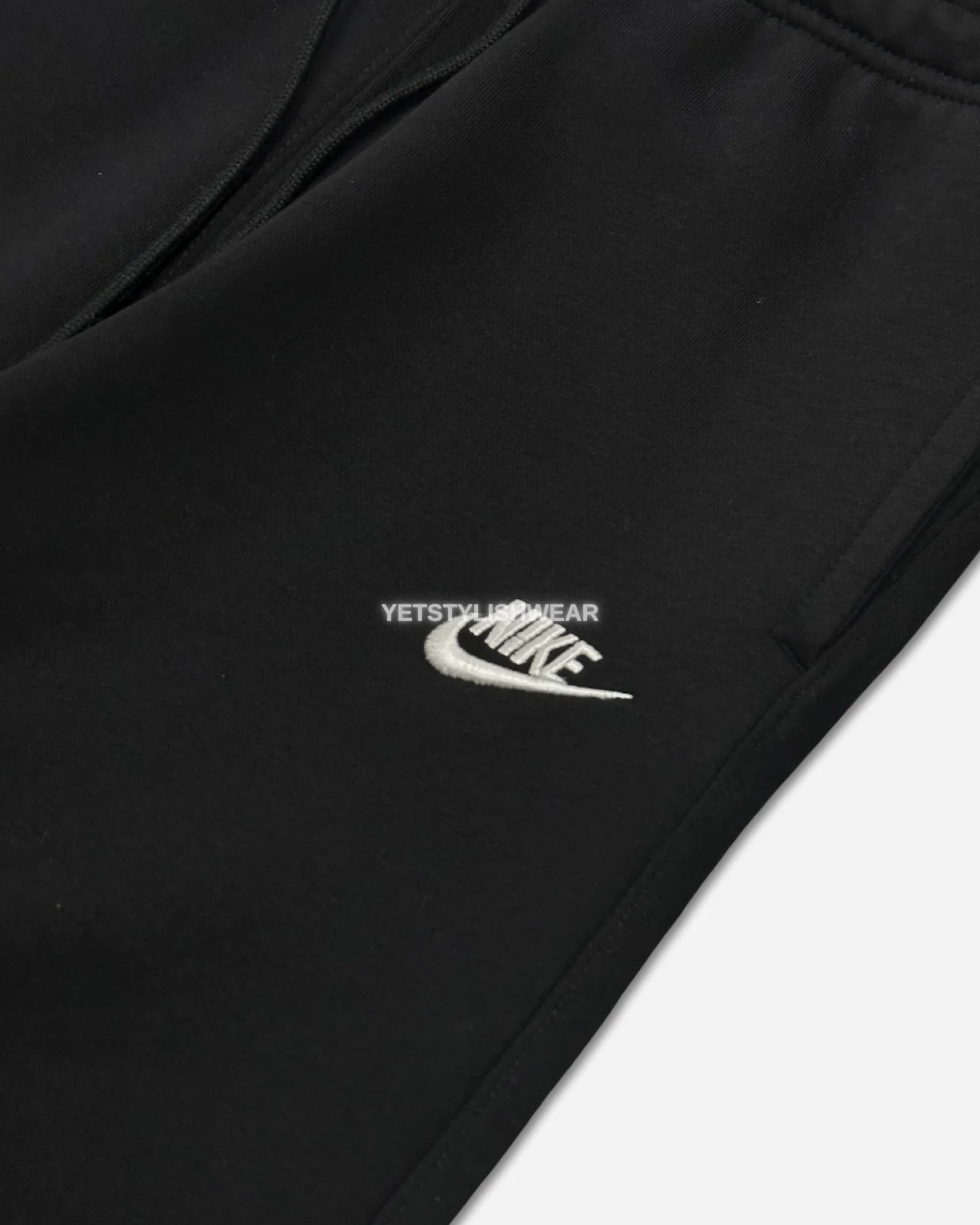 Club Fleece Bungee Eşofman Altı - Siyah