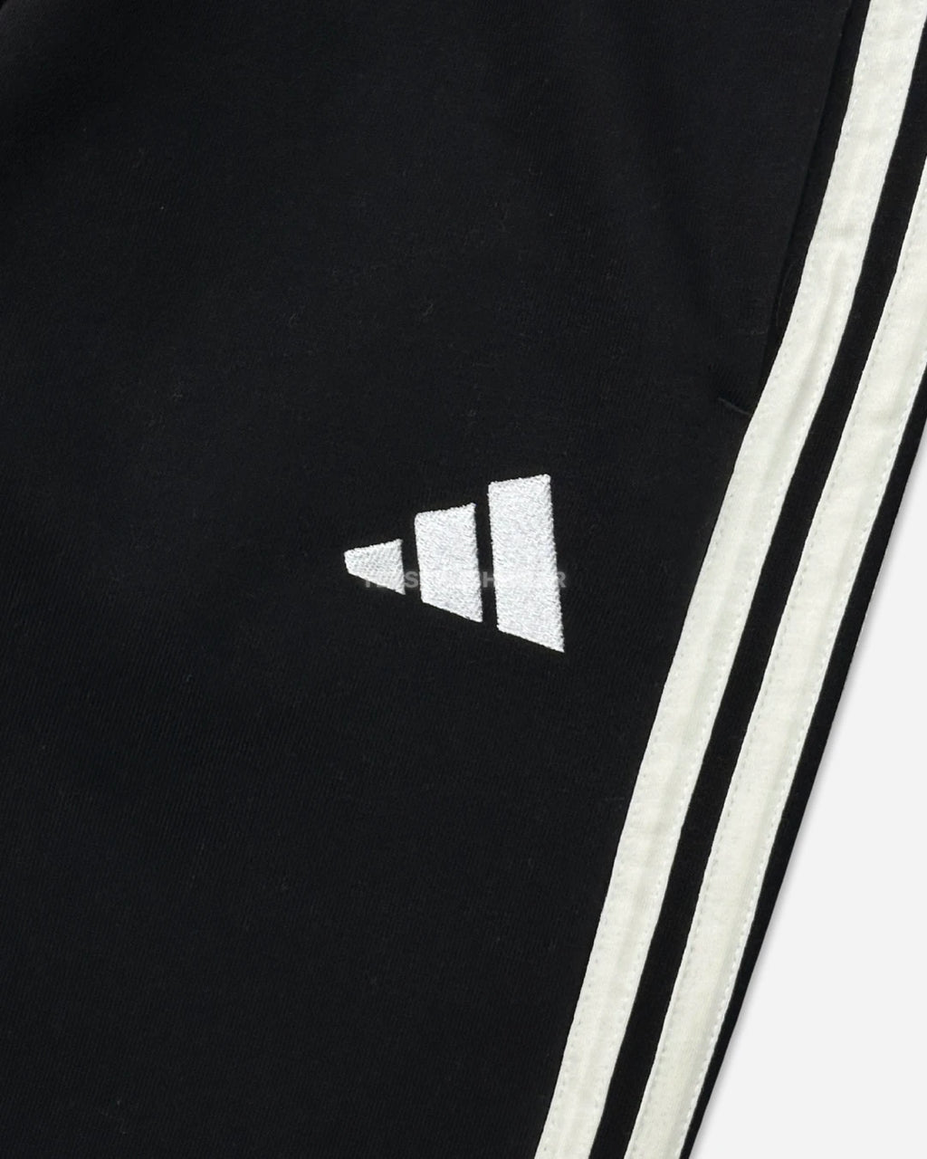 Essentials 3-Stripes Fleece Eşofman Altı - Siyah