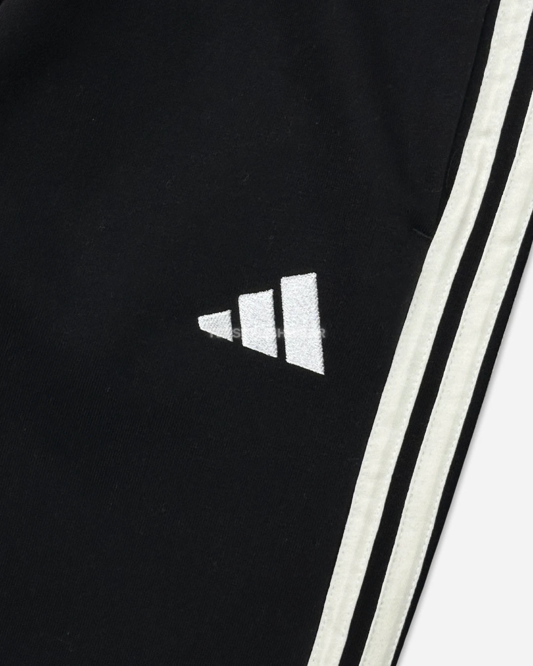 Essentials 3-Stripes Fleece Eşofman Altı - Siyah