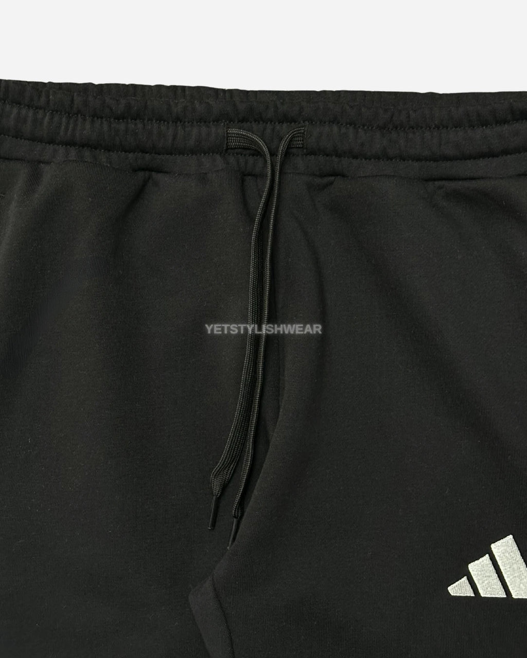 Essentials 3-Stripes Fleece Eşofman Altı - Siyah
