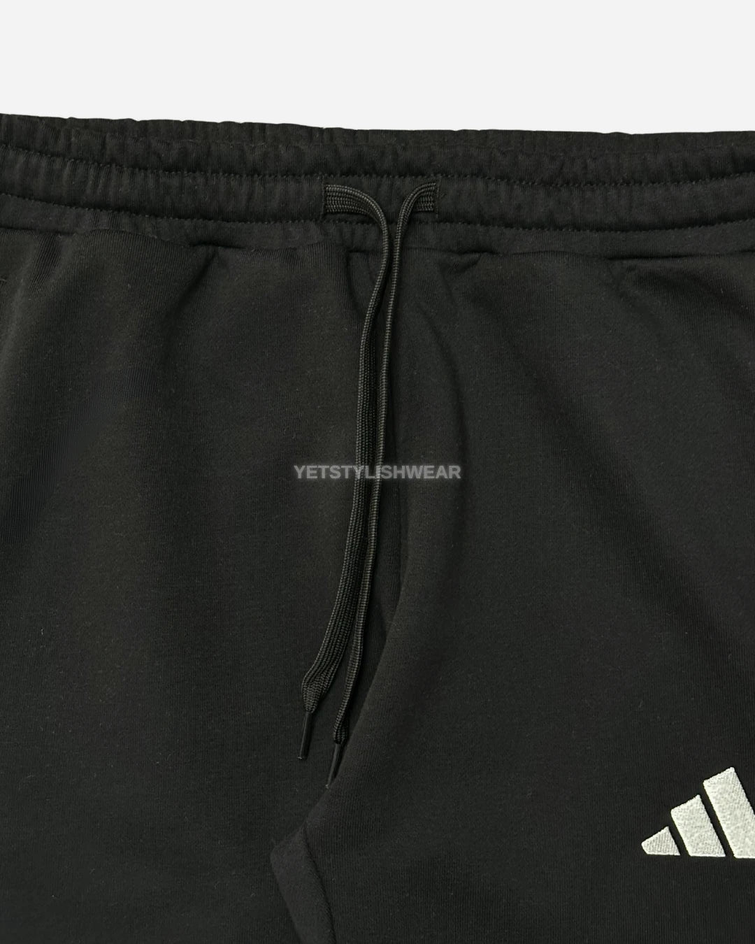 Essentials 3-Stripes Fleece Eşofman Altı - Siyah
