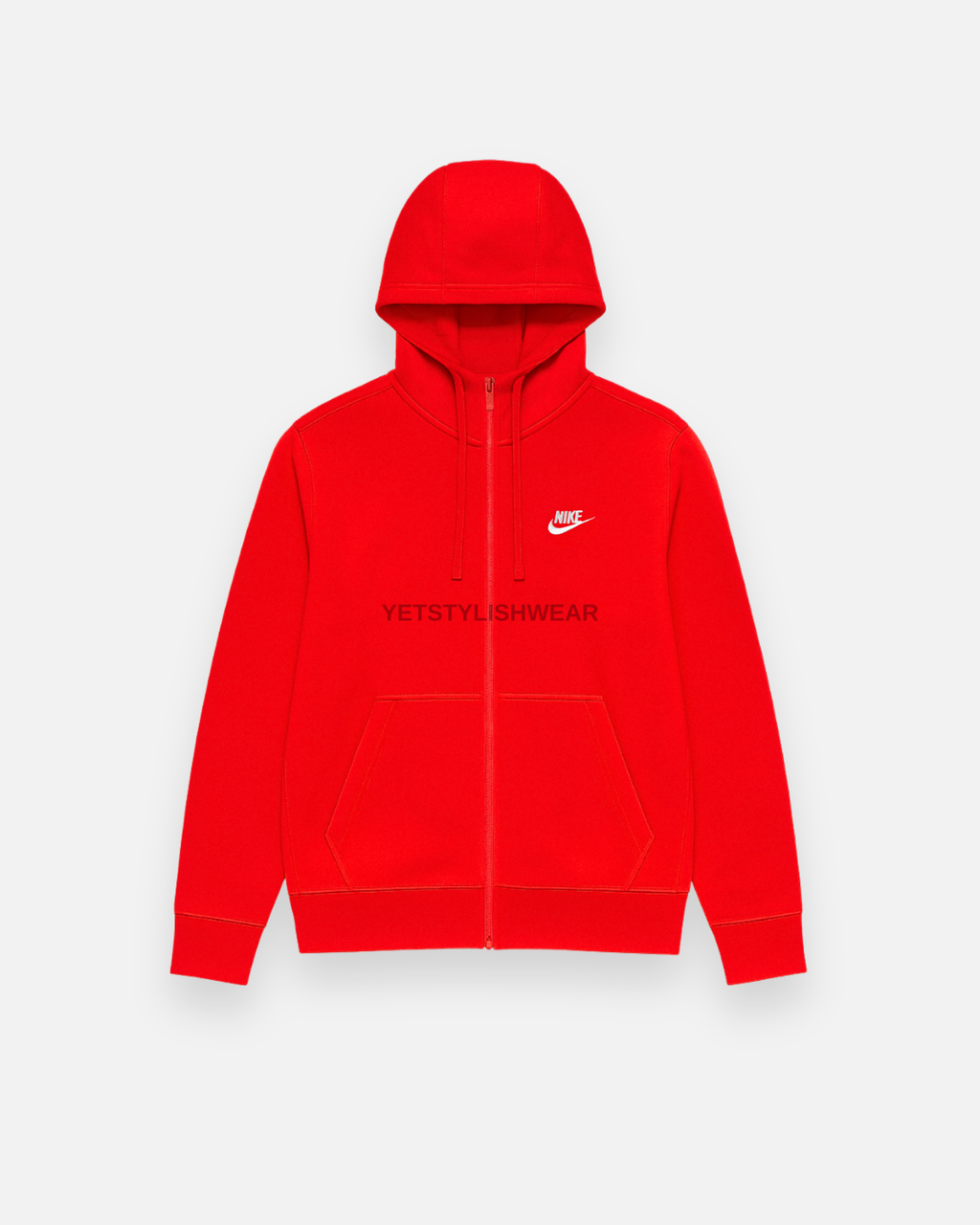 Club Fleece Hırka - Kırmızı