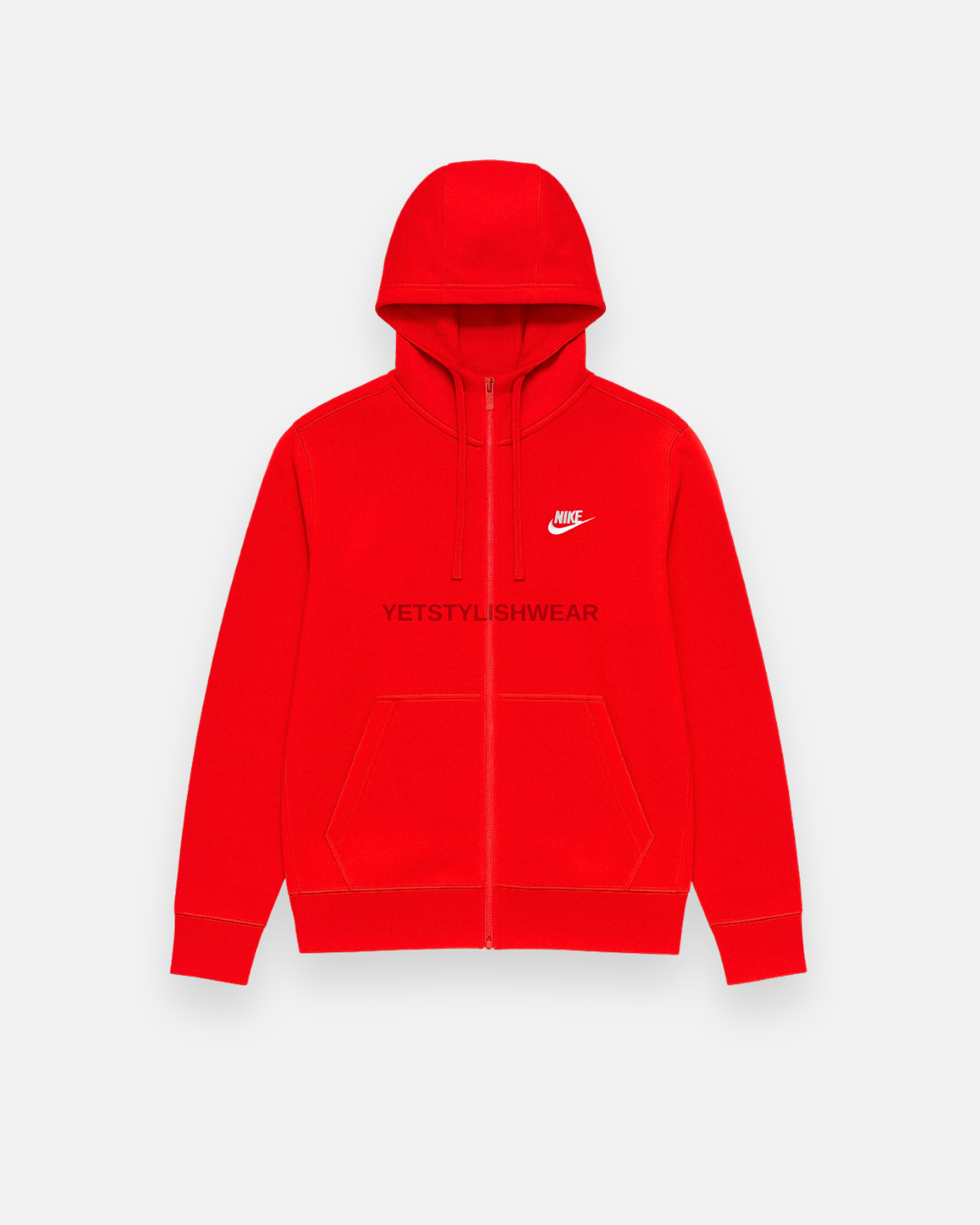 Club Fleece Hırka - Kırmızı