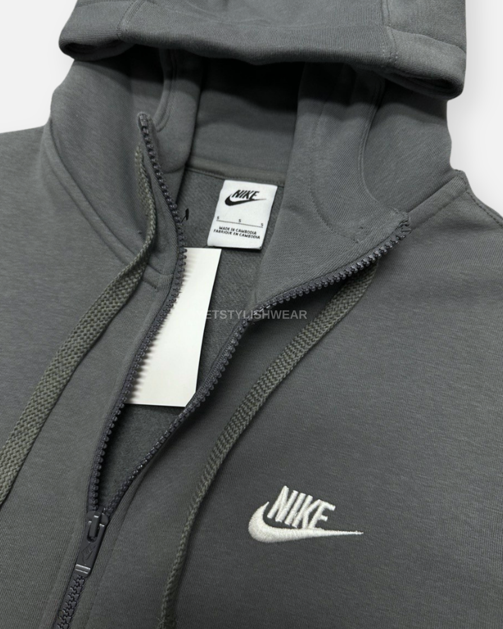 Club Fleece Hırka - Füme