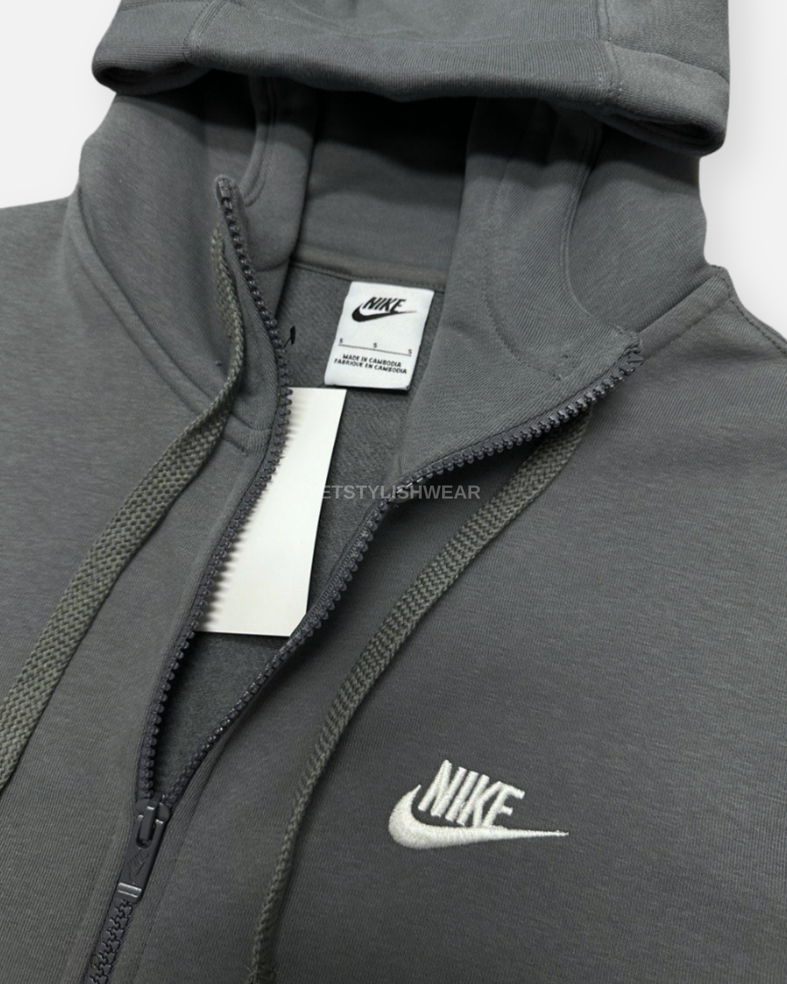 Club Fleece Hırka - Füme
