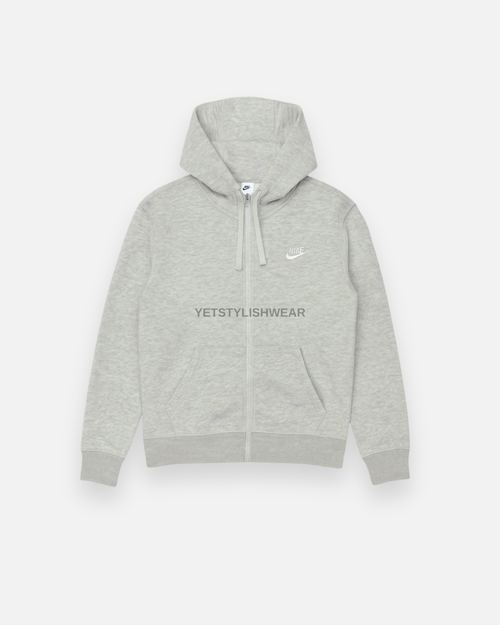 Club Fleece Hırka - Gri Melanj