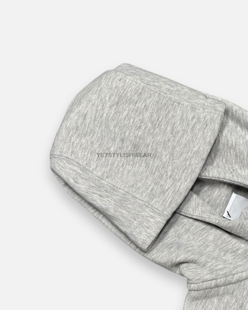 Club Fleece Hırka - Gri Melanj