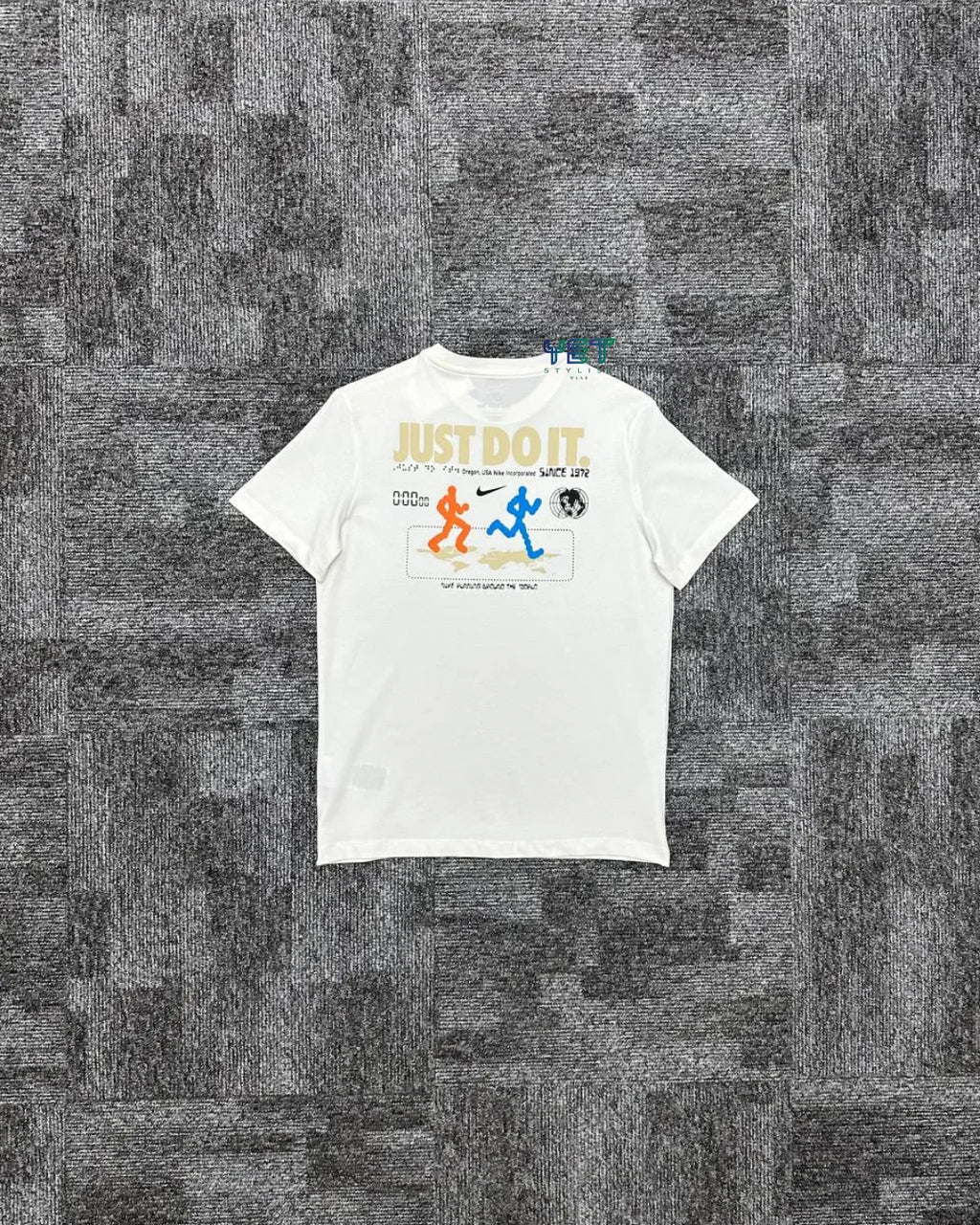 Running Tişört - Ekru Beyaz
