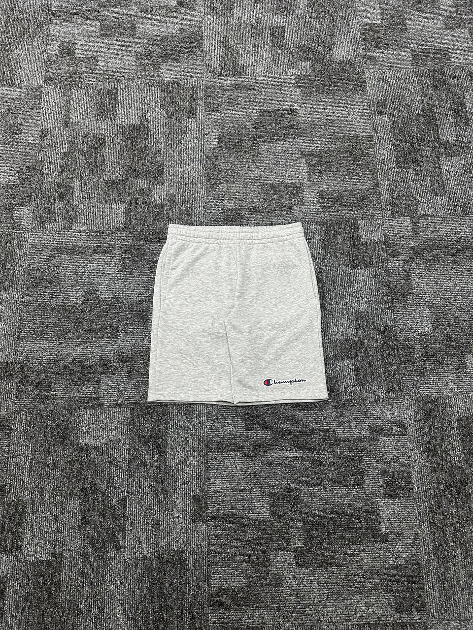 Heavyweight Jersey Script Şort - Gri Melanj
