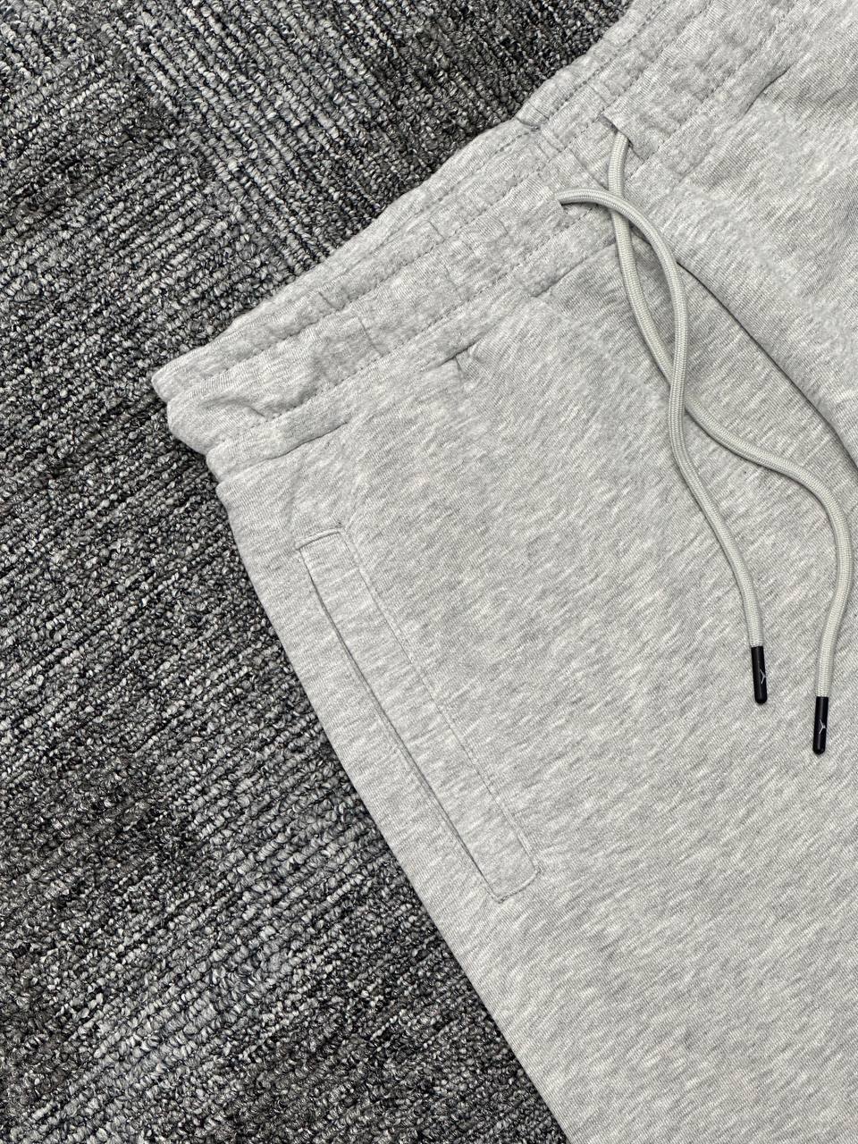 Jrdn Jumpman Logo Fleece Şort - Gri Melanj