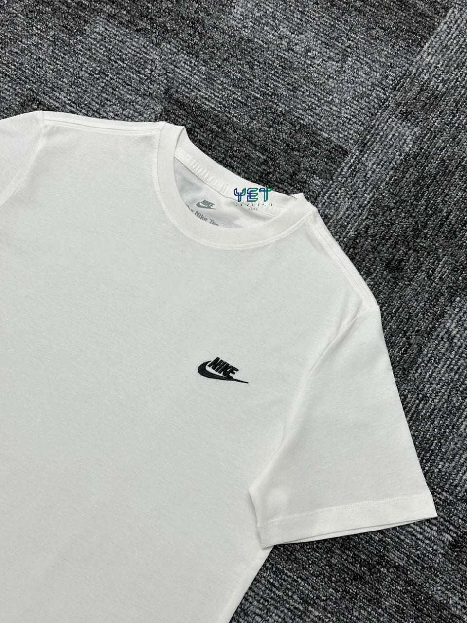 Club Fleece Tişört - Ekru Beyaz