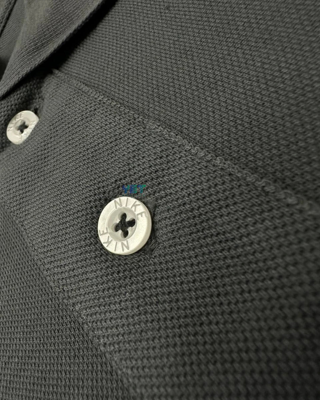Club Fleece Polo Yaka Tişört - Füme