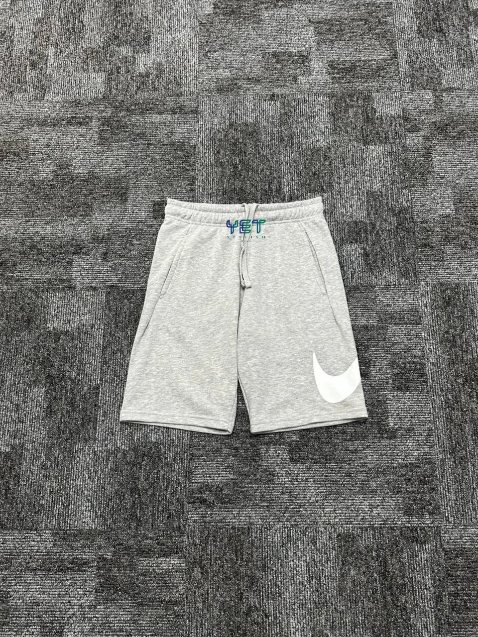 Sportswear Club Şort - Gri Melanj