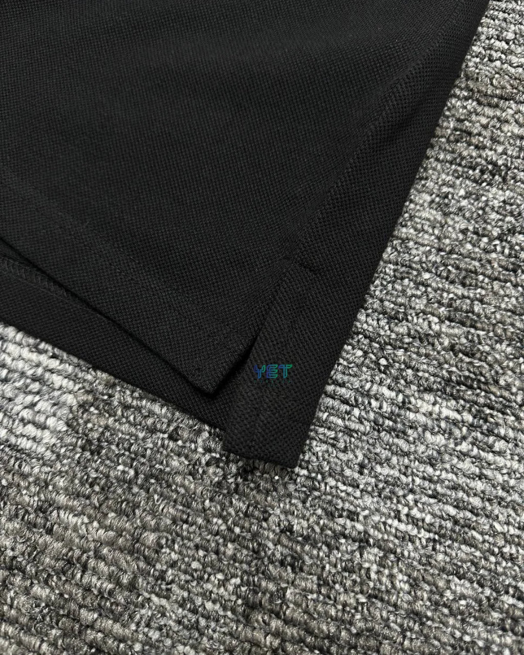 Club Fleece Polo Yaka Tişört - Siyah