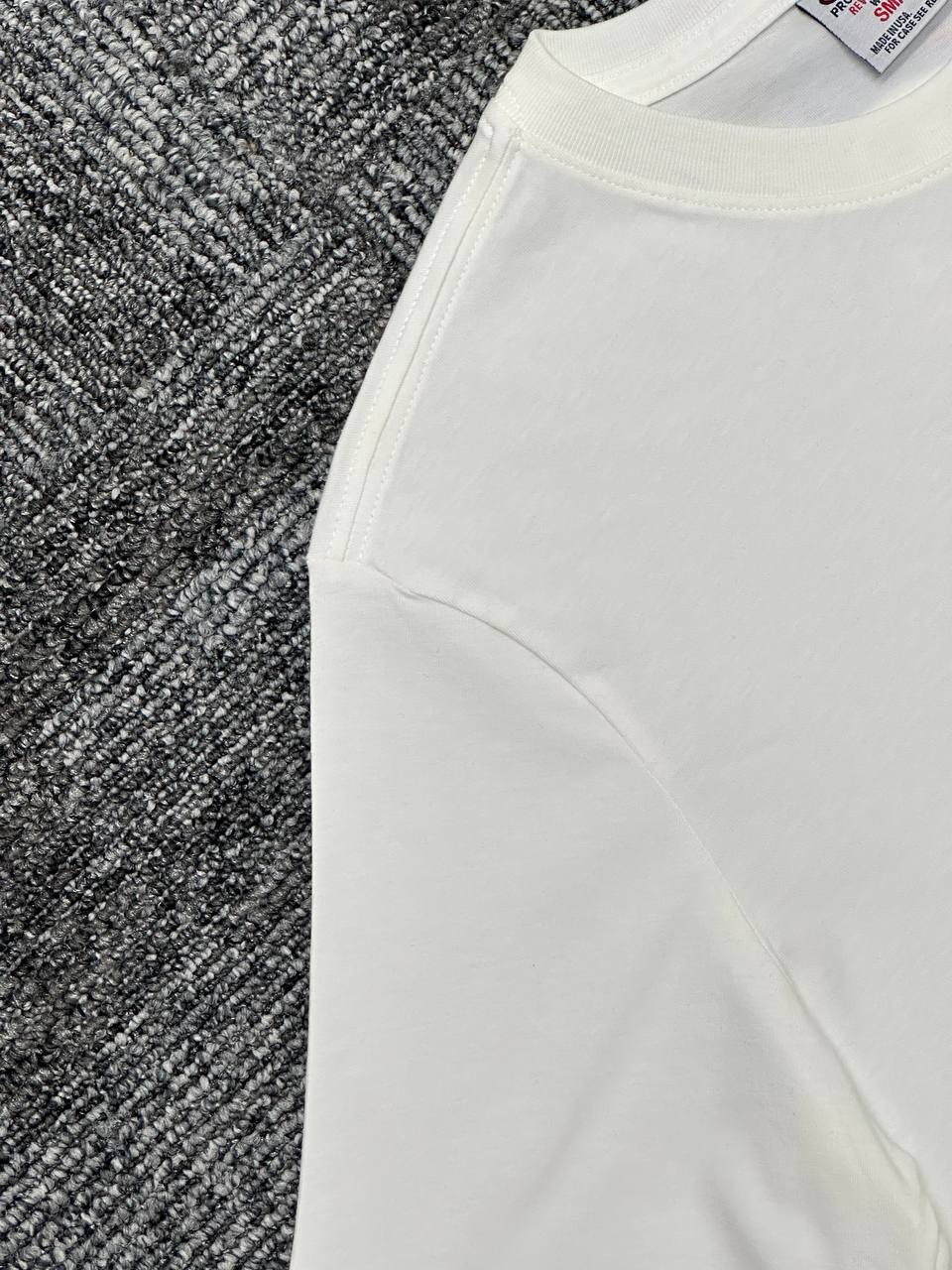 Crewneck Tişört - Ekru Beyaz