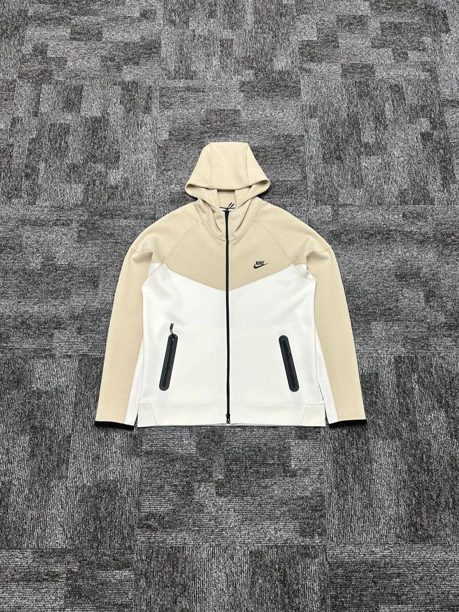 Tech Fleece Windrunner Hırka - Beyaz & Krem