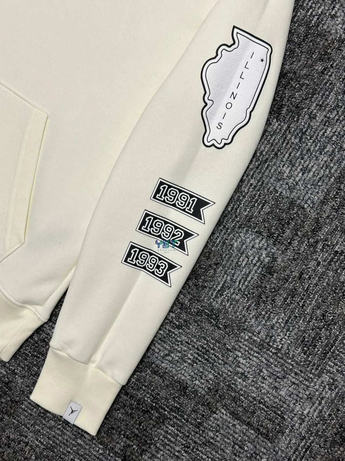 Jrdn Essentials Fleece Hoodie - Ekru Beyaz