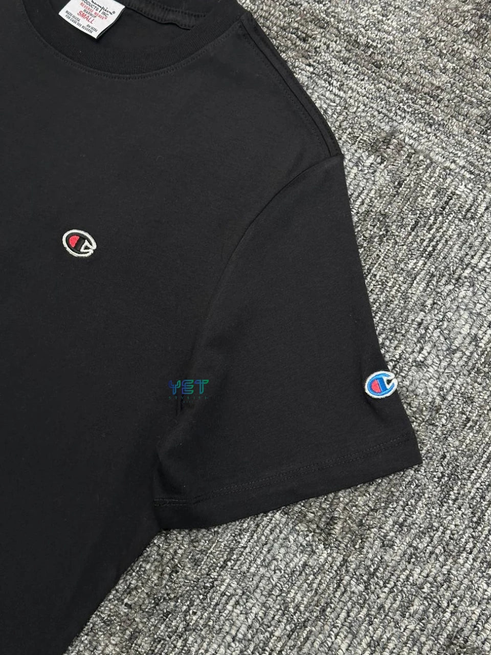Crewneck Mini Logo Tişört - Siyah