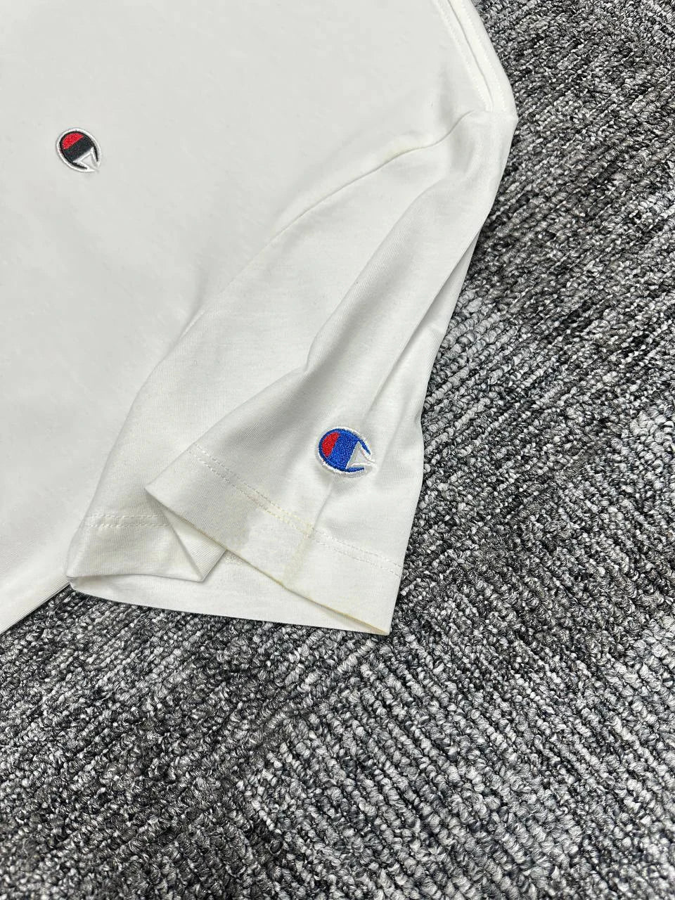 Crewneck Tişört - Ekru Beyaz