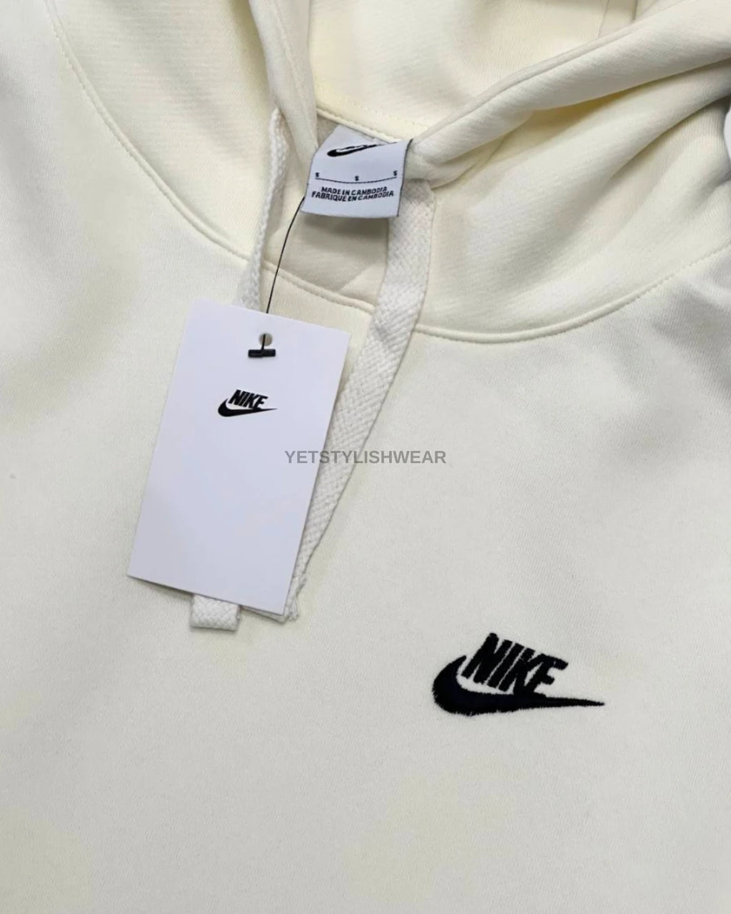 Club Fleece Hoodie - Ekru Beyaz