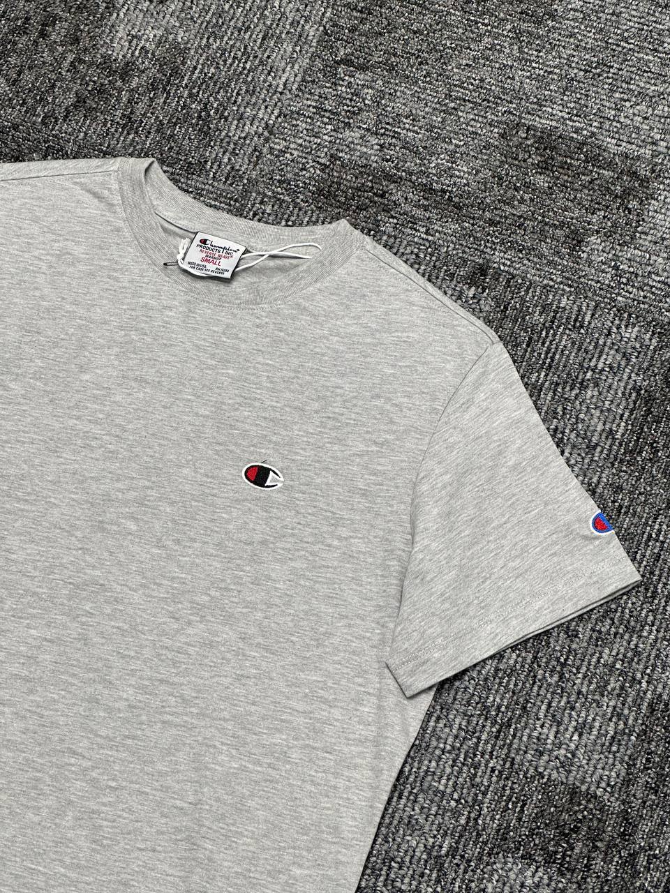 Crewneck Tişört - Gri Melanj