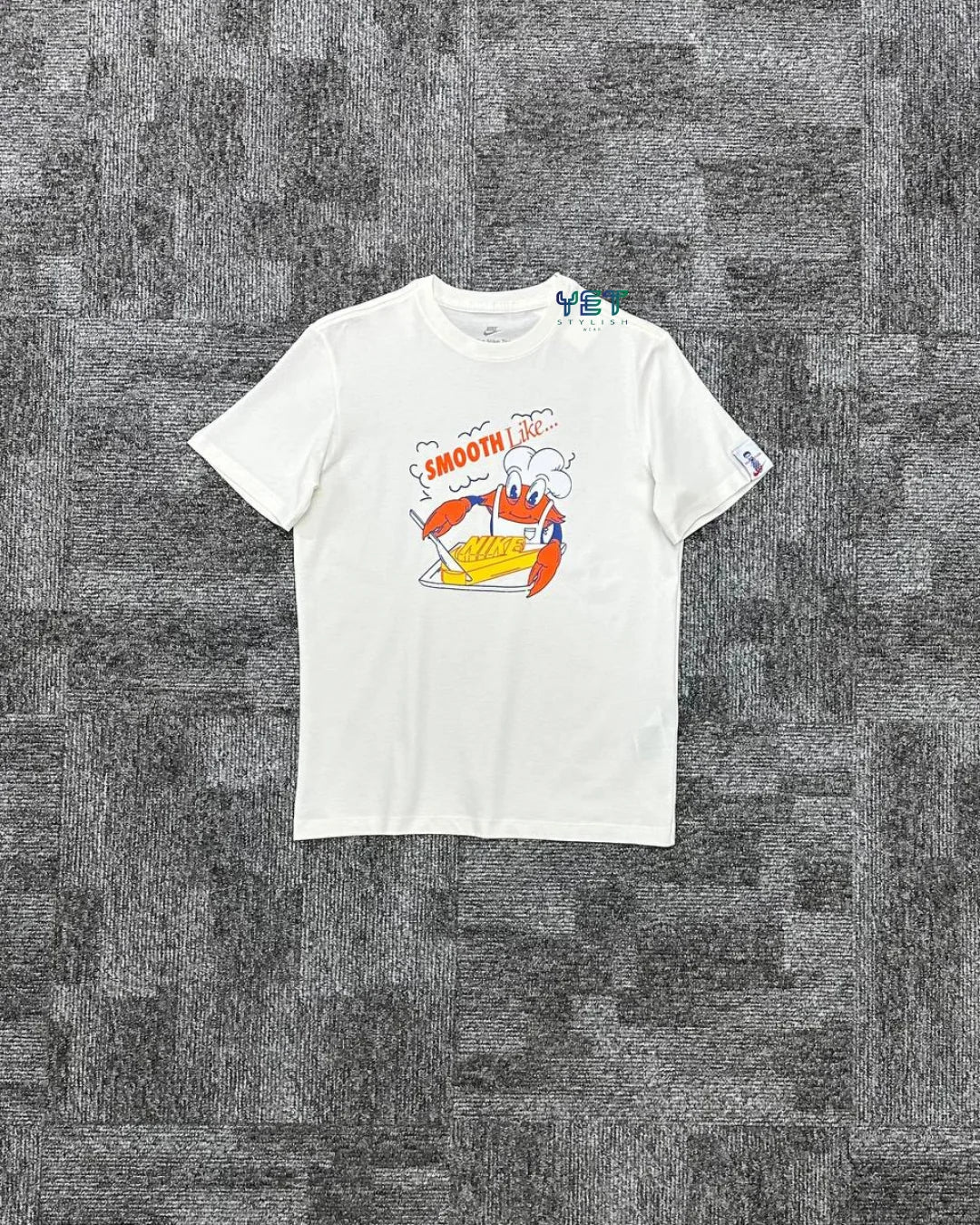 Sportswear "Smooth" Tişört - Ekru Beyaz