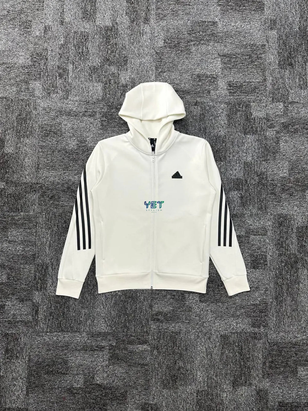 Future Icon 3-Stripes Hırka - Ekru Beyaz
