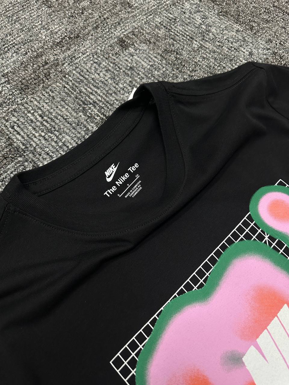 Sportswear Thermal Graphic Tişört - Siyah