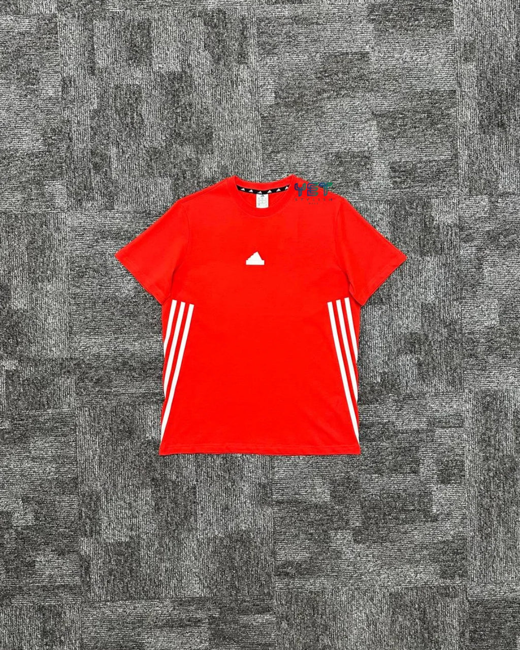 Future Icons 3-Stripes Tişört - Kırmızı
