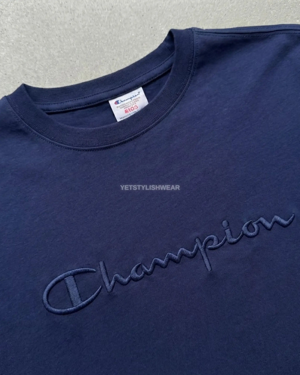 Big Logo Crewneck Tişört - Lacivert