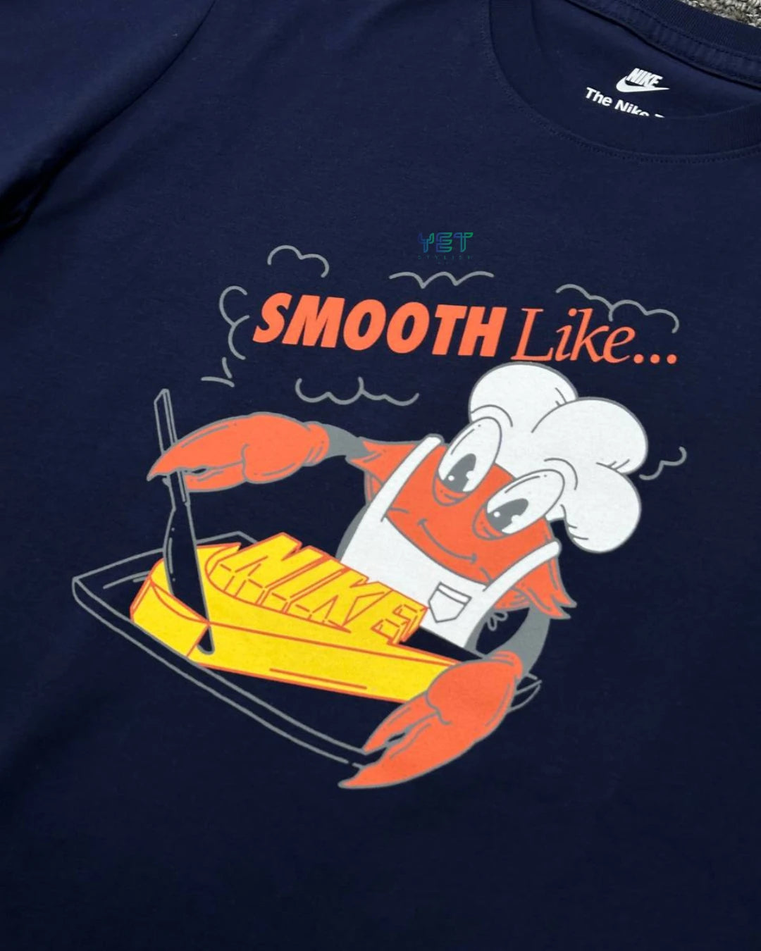 Sportswear "Smooth" Tişört - Lacivert