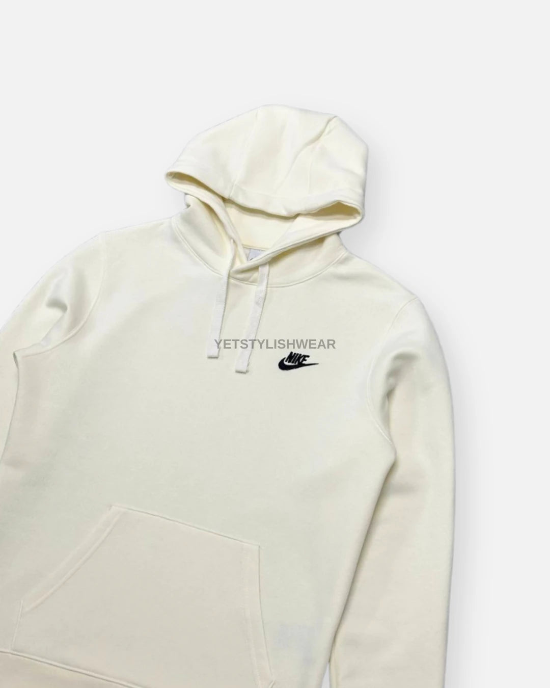 Club Fleece Hoodie - Ekru Beyaz