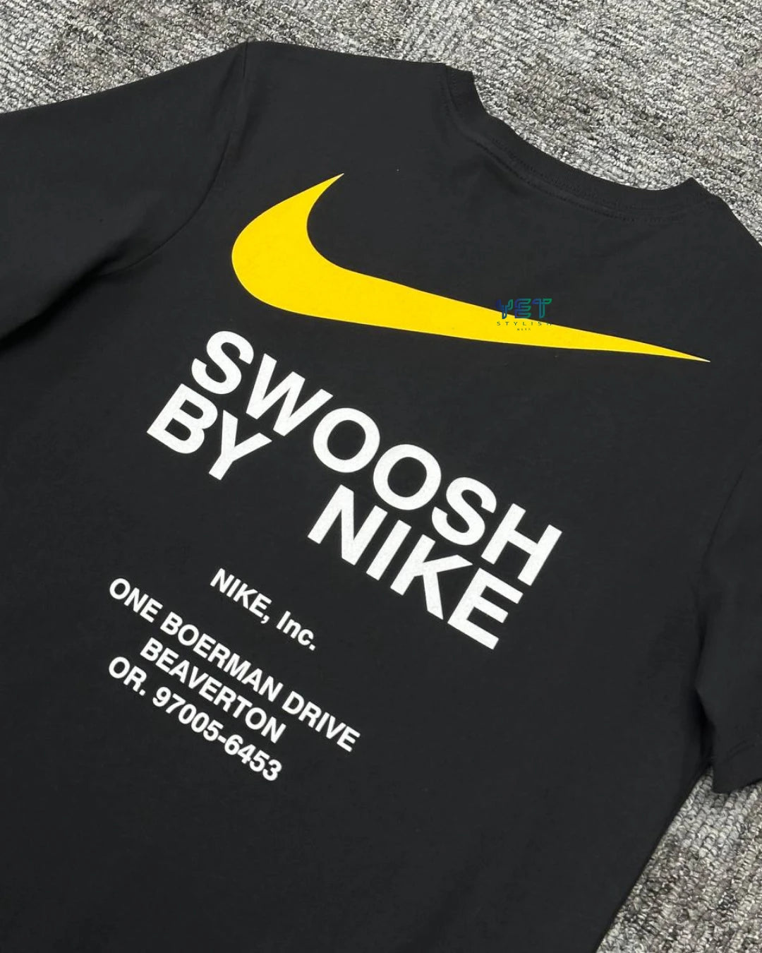 Big Swoosh Tişört - Siyah