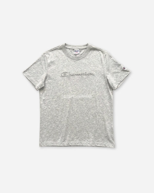 Big Logo Crewneck Tişört - Gri Melanj