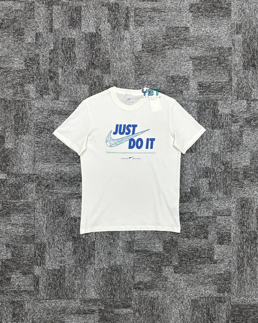 Just Do It Tişört - Ekru Beyaz