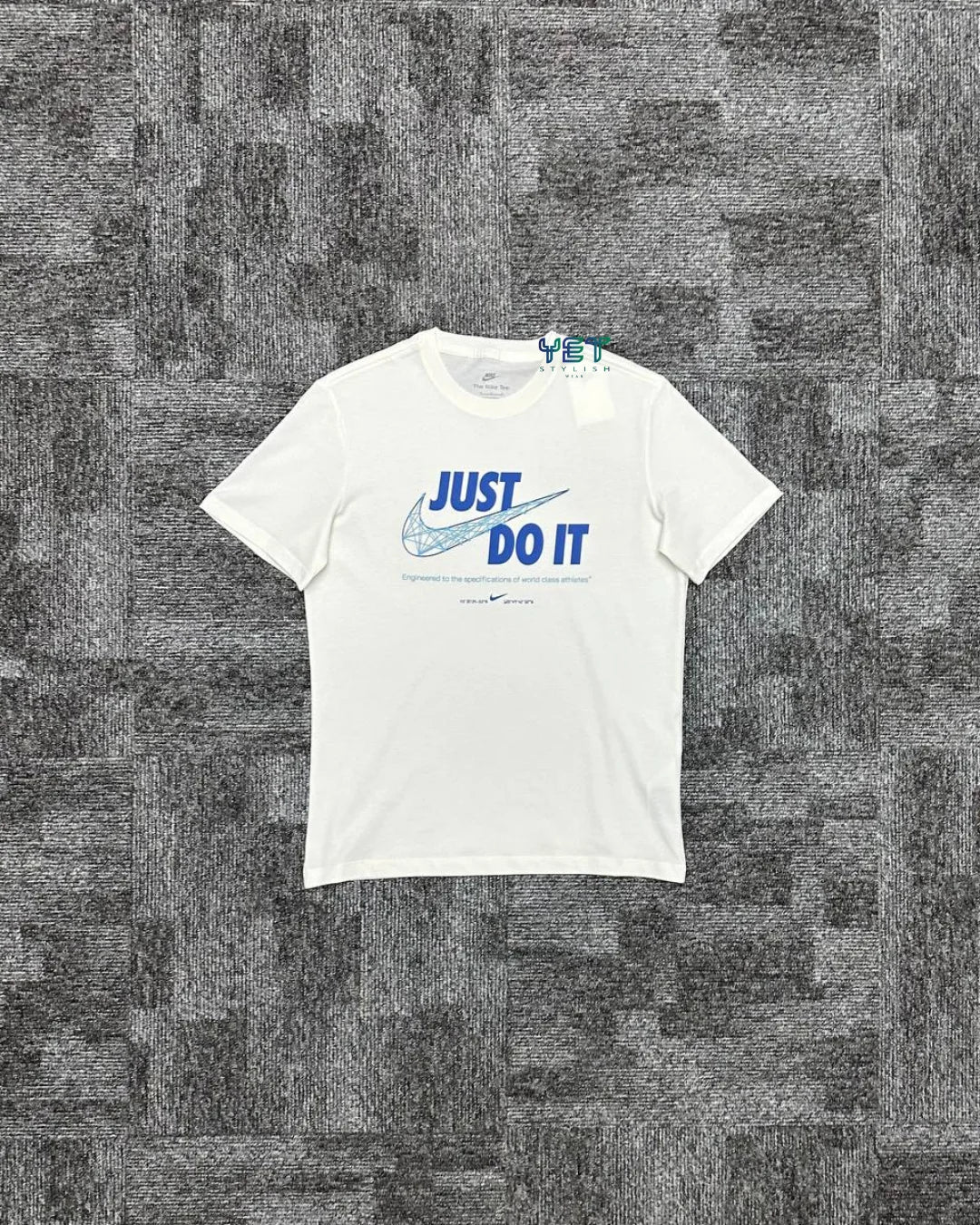 Just Do It Tişört - Ekru Beyaz