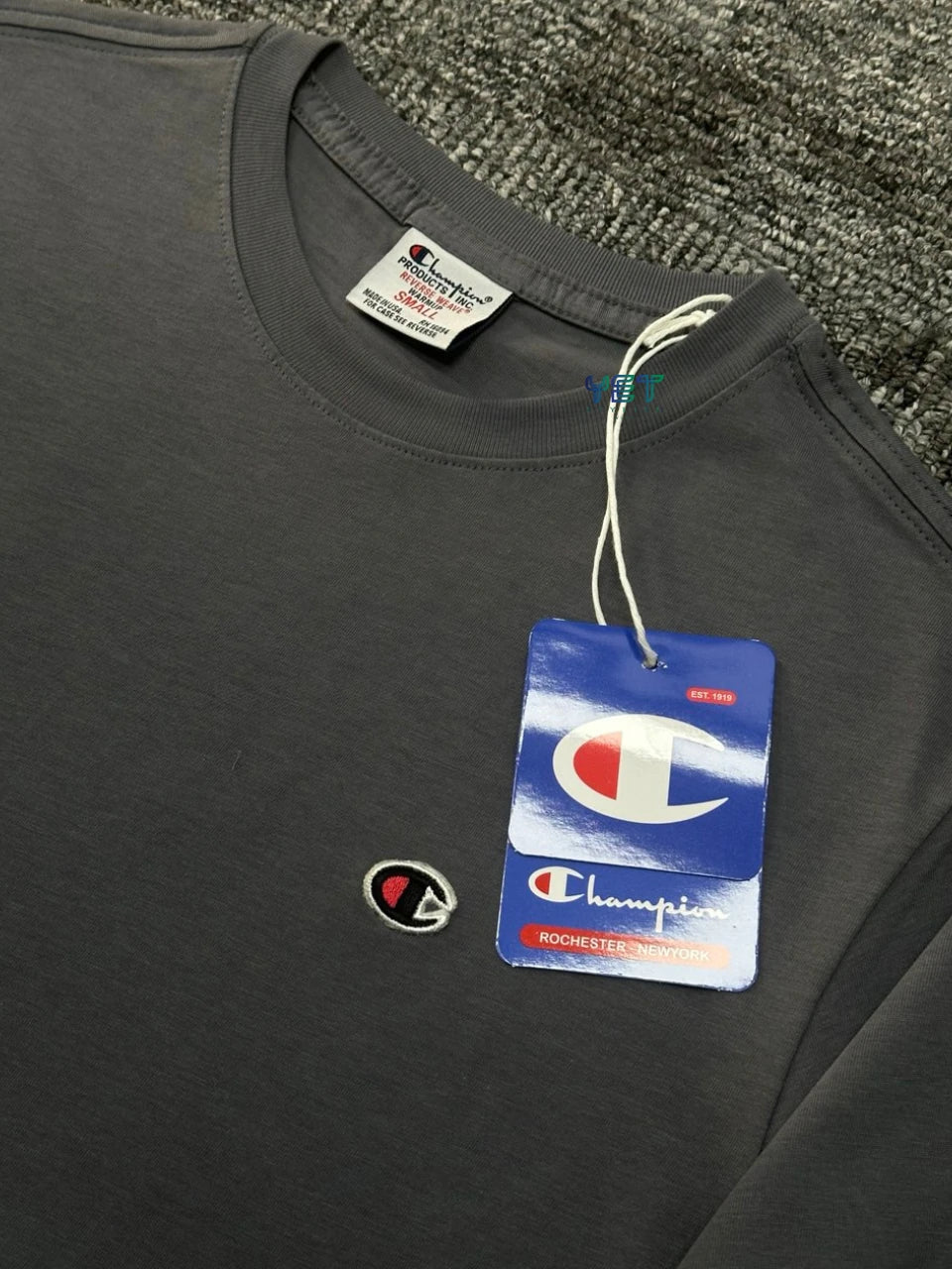 Crewneck Mini Logo Tişört - Füme