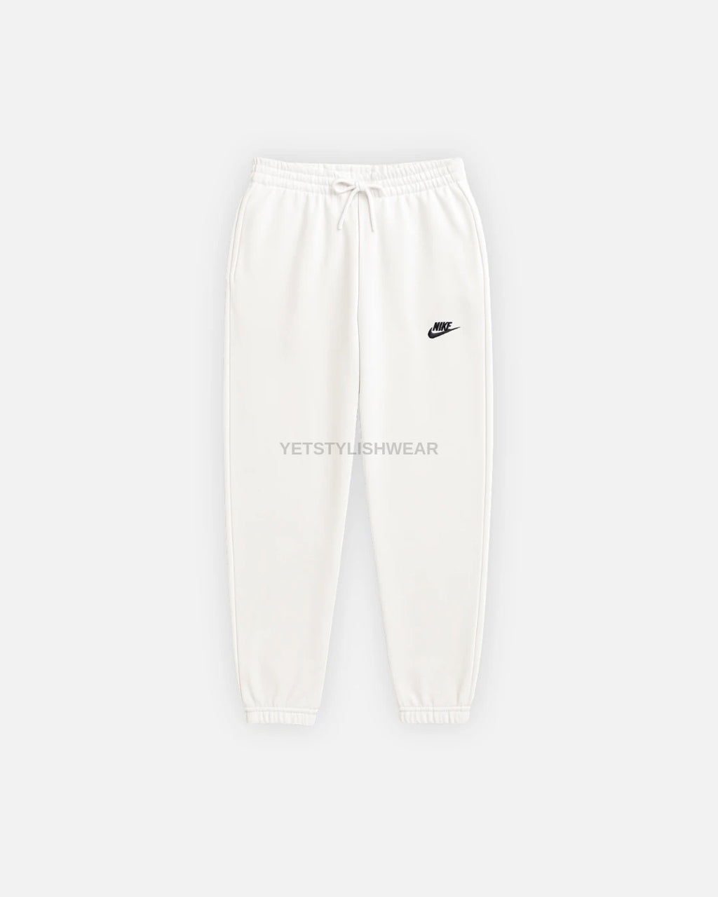 Club Fleece Eşofman Altı (Lastik Paça) - Ekru Beyaz