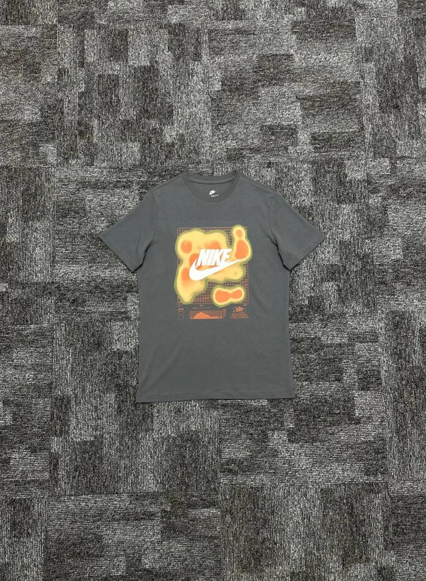 Sportswear Thermal Graphic Tişört - Füme