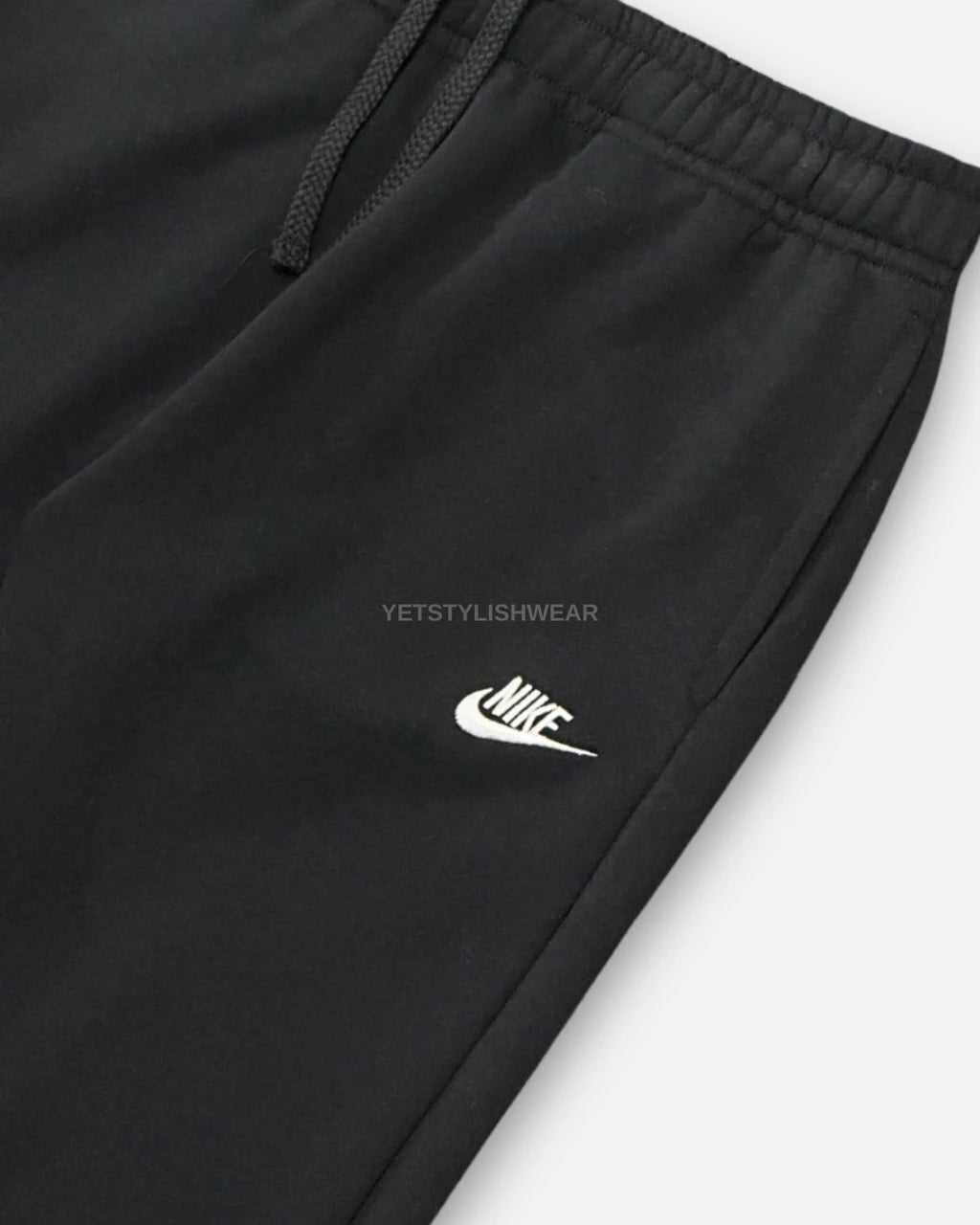 Club Fleece Eşofman Altı (Lastik Paça) - Siyah
