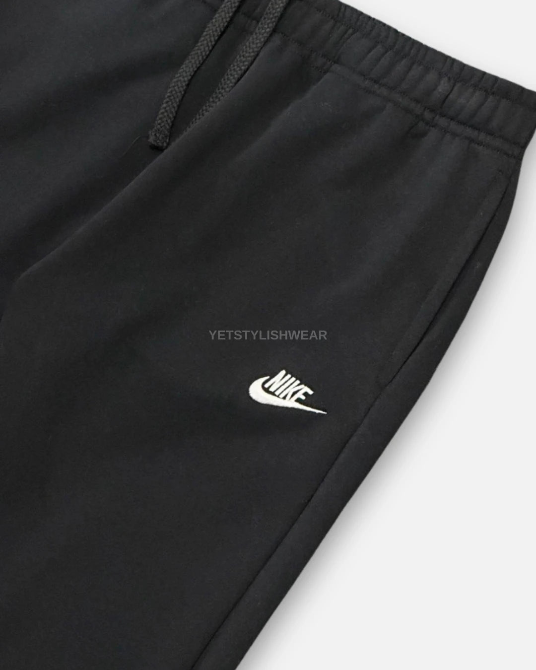 Club Fleece Eşofman Altı (Lastik Paça) - Siyah