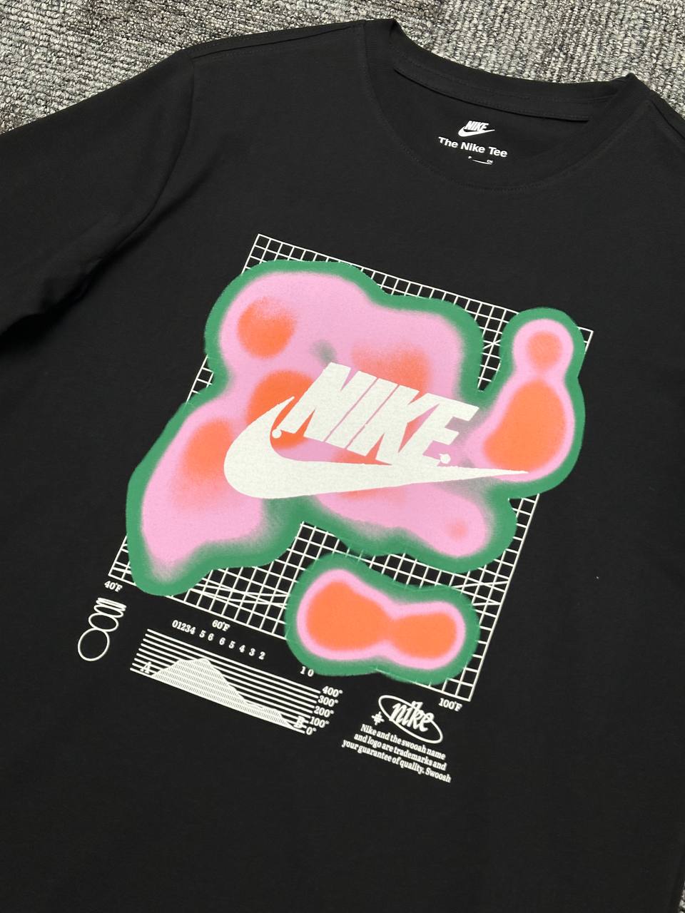 Sportswear Thermal Graphic Tişört - Siyah