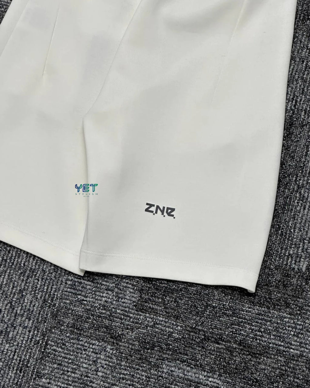 Z.N.E Premium Şort - Ekru Beyaz