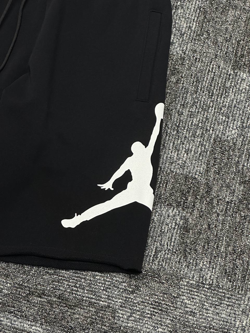 Jrdn Jumpman Logo Fleece Şort - Siyah