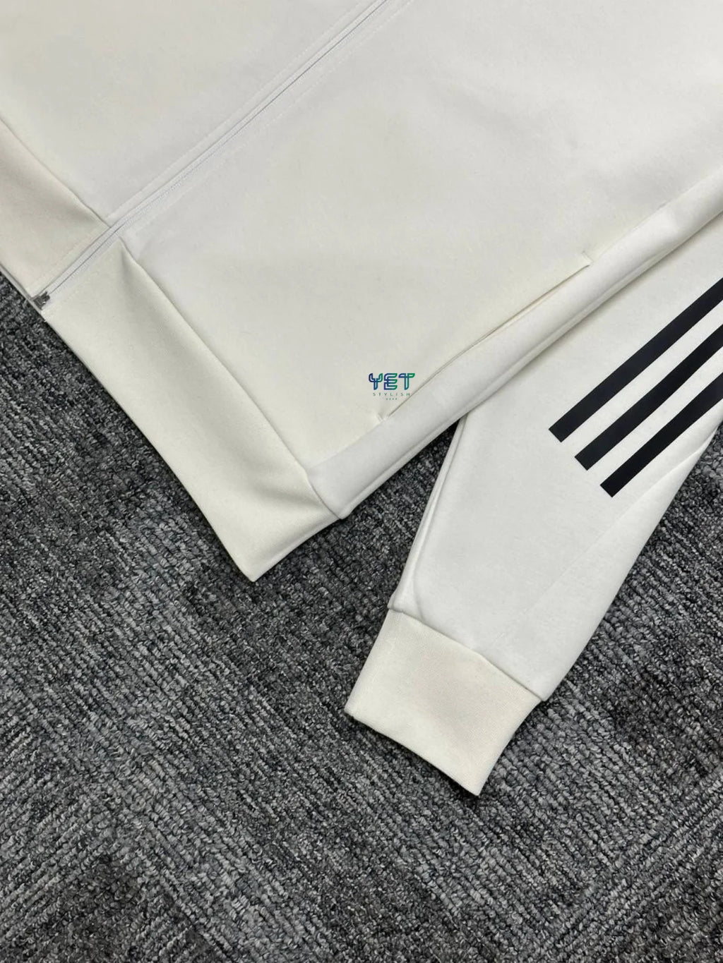 Future Icon 3-Stripes Hırka - Ekru Beyaz