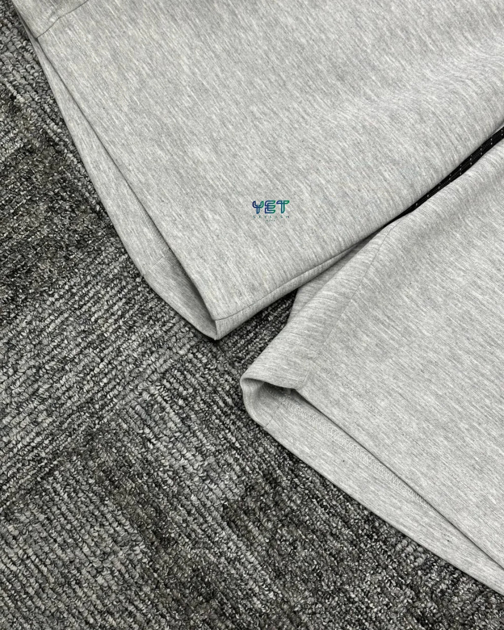 Tech Fleece Şort - Gri Melanj