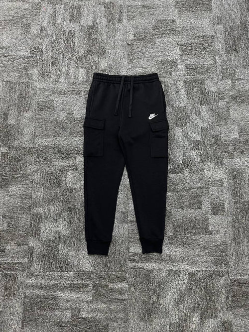 Club Fleece Cargo Eşofman Altı - Siyah