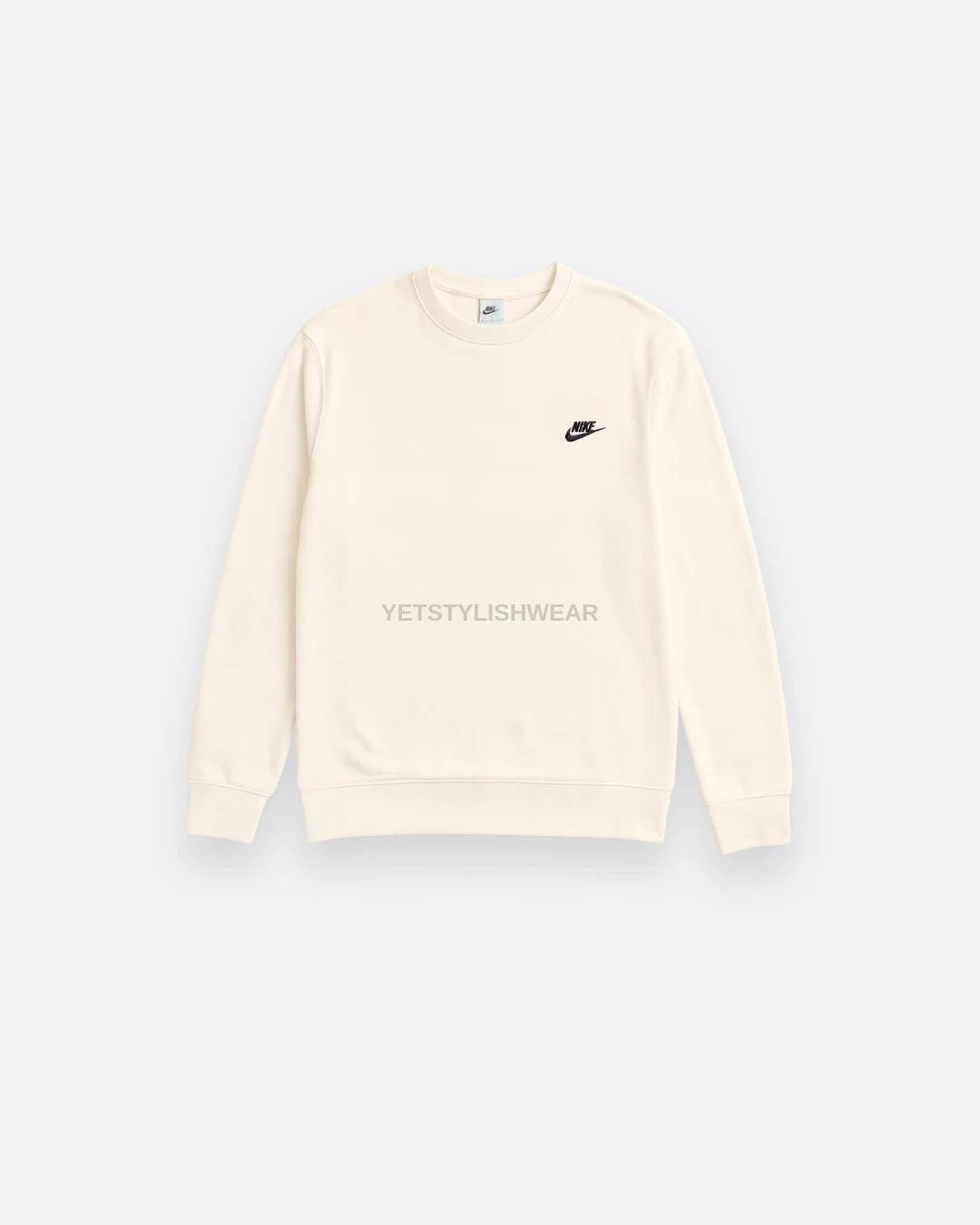 Club Fleece Sweatshirt - Ekru Beyaz