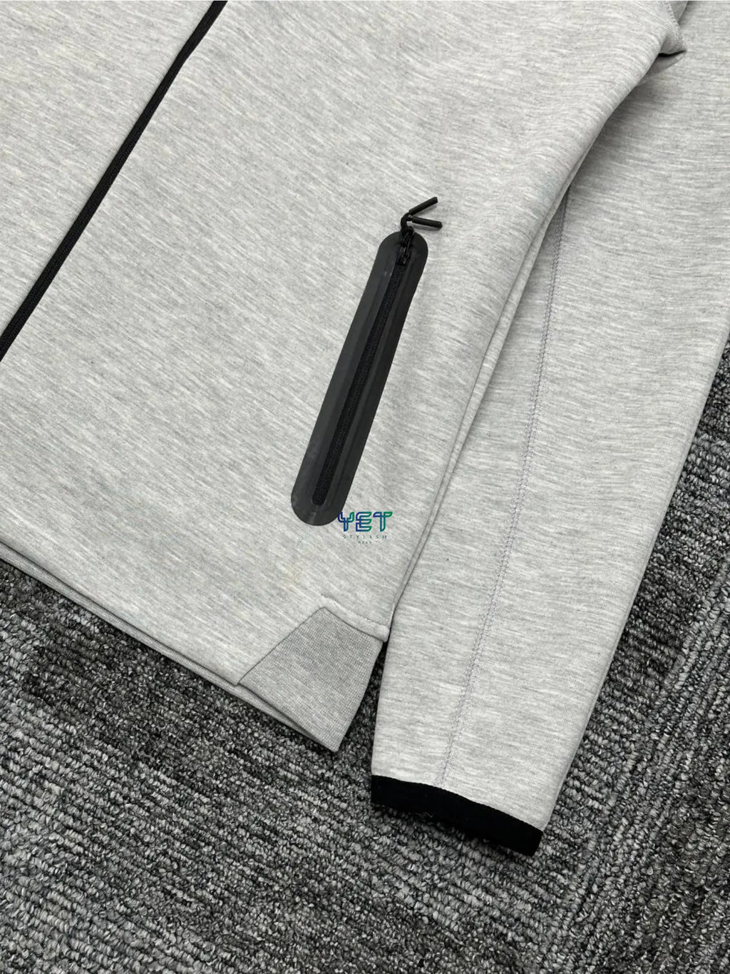 Tech Fleece Windrunner Hırka - Gri Melanj