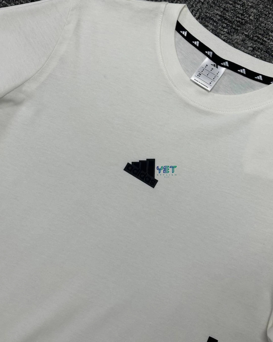 Future Icons 3-Stripes Tişört - Ekru Beyaz